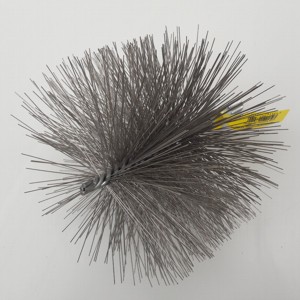 Kartáč komínový nerez 200mm rovný drát  M12