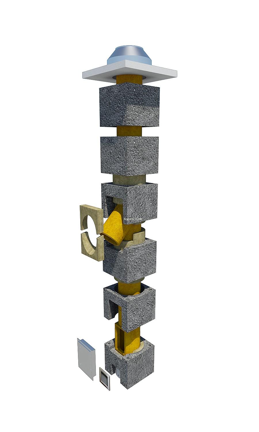 Komínová zostava ⌀160 / 45° / 11,2m - OM
